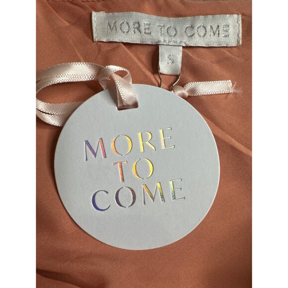 More To Come Bianca Open Back Dress in Blush Small New Womens Satin Mini - Picture 8 of 9